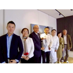 中華文化藝術 高崇雲總院長與沈鴻尉(Mark)特助會晤翡翠博物館胡焱榮大師